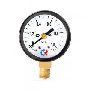 Манометр ТМ-210Р.00 радиальный Дк50мм 0-0,6 МПа кл.2,5 М12х1,5 Росма 00000006690