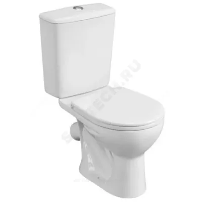 Унитаз-компакт Орион белый нижний подвод косой выпуск 1/реж полипропилен Santeri 1.P400.8.S00.00B.F