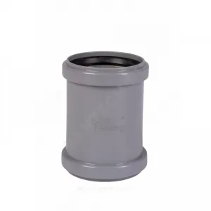 Муфта PP-H двухраструбная серая HT HTMM Дн 75 б/нап в/к Ostendorf 113510