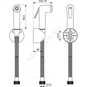 Душ гигиенический IDEALSPRAY ECO Ideal Standard B0595AA Душ гигиенический IDEALSPRAY ECO Ideal Standard B0595AA