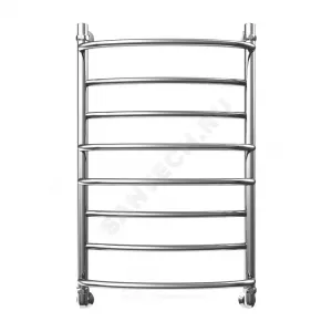 Полотенцесушитель водяной нерж сталь Лесенка Ду 25 (1") НР 400х400мм 4П нижнее подключение в/к соединитель (1"х3/4") Медея Элит-Металл В-17-01