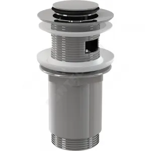 Клапан донный для умывальника латунь 1 1/4" с переливом, хром слив "клик-клак", пробка D=37мм Alca Plast A391 Клапан донный для умывальника латунь 1 1/4" с переливом, хром слив "клик-клак", пробка D=37мм Alca Plast A391