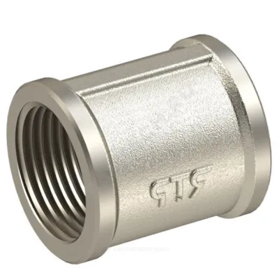 Муфта латунь никель Ду 50 (2") ВР RTP (РосТурПласт) 31551