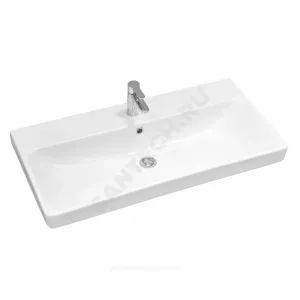 Умывальник мебельный Адриана 90 1 отверстие под смеситель по центру Santek 1.WH50.1.629 Умывальник мебельный Адриана 90 1 отверстие под смеситель по центру Santek 1.WH50.1.629