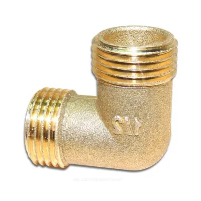 Угольник латунь Ду 15 (1/2") НР/НР Цветлит ZW50095