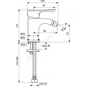 Смеситель для биде одноручный WAVE Vidima BA414AA