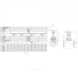Клапан запорный сталь 234F Ду 125 Ру40 Тмакс=400 оС фл со штурвалом сильфонный Zetkama 234F125E01