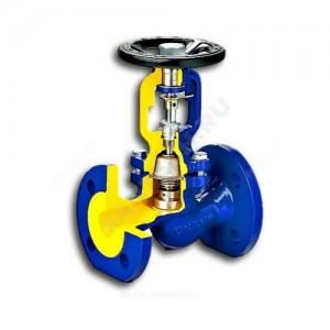 Клапан запорный сталь 234F Ду 125 Ру40 Тмакс=400 оС фл со штурвалом сильфонный Zetkama 234F125E01