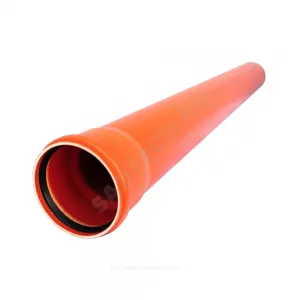 Труба НПВХ с раструбом коричневая Дн 200х5,9 б/нап L=1,0м в/к KGEM SN8 Ostendorf 223170 Труба НПВХ с раструбом коричневая Дн 200х5,9 б/нап L=1,0м в/к KGEM SN8 Ostendorf 223170