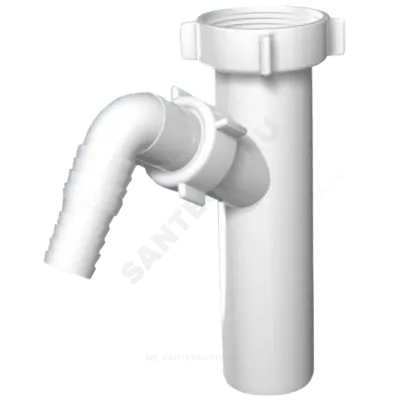 Патрубок для сифона 1 1/2"x40 с отводом (штуцером) АНИ Пласт M140