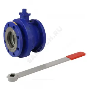 Кран шаровой чугун 565A Ду 100 Ру16 фл рукоятка Тмакс=150 оС Zetkama 565A100C09