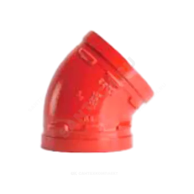 Отвод (колено) под муфту 45гр грувлок XGQT011 Ду65 (Дн76) LEDE