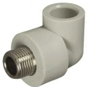 Угольник PP-R комбинированный серый Дн 20х1/2" НР VALFEX 10126020Г