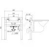 Инсталляция для биде Easy 503х420х80мм OLI 618547