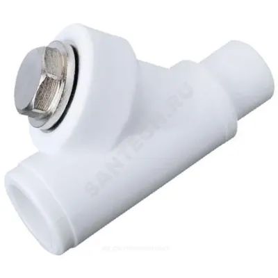 Фильтр PP-R сетчатый белый внутр/наруж пайка Дн 32х45гр VALFEX 10142032