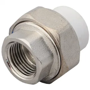 Муфта PP-R комбинированная разъемная белая Дн 20х1" ВР VALFEX 10155125