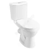 Унитаз-компакт Бореаль белый нижний подвод косой выпуск 2/реж дюропласт микролифт Santek 1.WH30.2.146