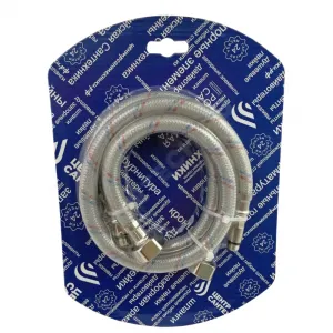 Подводка гибкая для смесителя нейлоновая оплетка М10-1/2" г-ш L=0.4м пара (упаковка СКИН) Центр Сантехники (Подольск) ГП002003