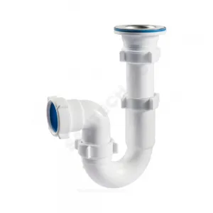 Сифон для кухонной мойки трубный 1 1/2"x40 выпуск с нержавеющей решёткой D=70мм Орио S-4103