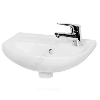 Умывальник подвесной Lyra 40 смеситель с правой стороны белый Jika 8.1527.1.000.106.9