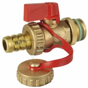 Кран шаровой латунь сливной 135 Ду 15 Ру16 НР 1/2" флажок Icma 90135AD05