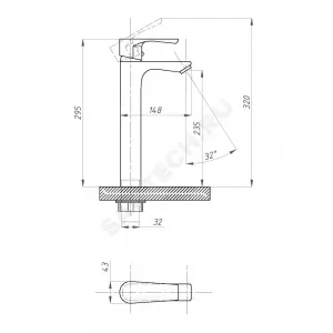 Смеситель для умывальника одноручный ЭЛИТ Профсан PSM-100-6