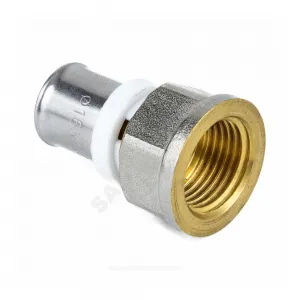 Муфта МП латунь никель пресс Дн 32х1" ВР ГОСТ 32415-2013 8002 Aquasfera 8002-07