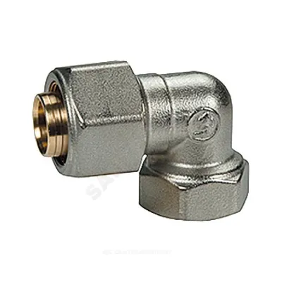 Угольник МП латунь обжим Дн 20х1/2"х90гр ВР R563AM Giacomini R563MX057