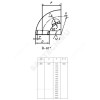 Отвод сталь бесшовный крутоизогнутый 90гр Дн 159х6,0 (Ду 150) под приварку ГОСТ 17375-2001