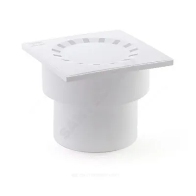 Трап нерегулируемый с гидрозатвором Дн 110 с нержавеющей решёткой 150х150мм вертикальный выпуск RTP (РосТурПласт) 11390