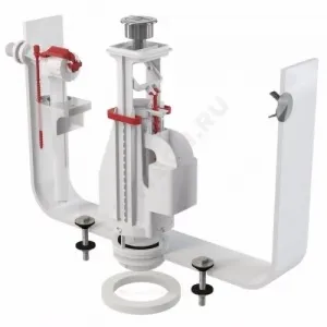 Арматура для бачка сливная/наливная 3/8" боковое подключение кнопка хром 2/реж Alca Plast SA08 3/8" CHROM Арматура для бачка сливная/наливная 3/8" боковое подключение кнопка хром 2/реж Alca Plast SA08 3/8" CHROM