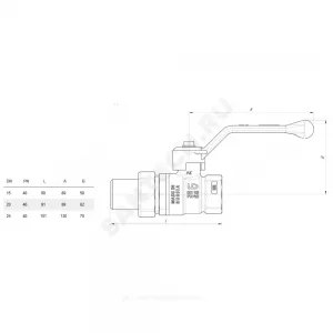Кран шаровой латунь никель Pride Ду 15 Ру40 ВР/"американка" полнопроходной рычаг аналог 11б27п1 LD 47.15.В-ГШ.Р