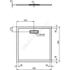 Поддон душевой акрил квадрат ULTRAFLAT NEW 900х900х25 белый Ideal Standard T446701 .