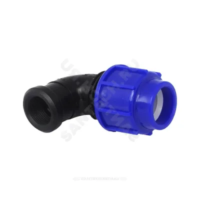 Отвод компрессионный ПЭ ВР Дн 50х2"х90гр ТПК-АКВА 50025002