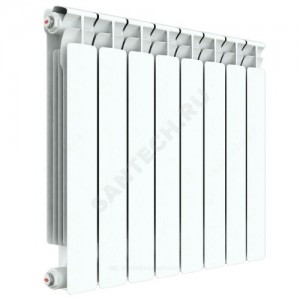 Радиатор биметаллический Alp 500 8 секций Qну=1288 Вт RAL 9016 (белый) RIFAR A 500-8