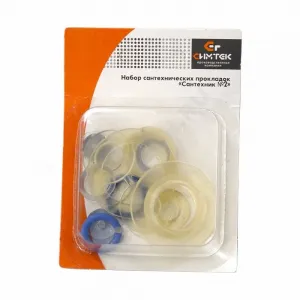 Набор прокладок для смесителей в блистере Сантехник№2 Симтек 10-0005