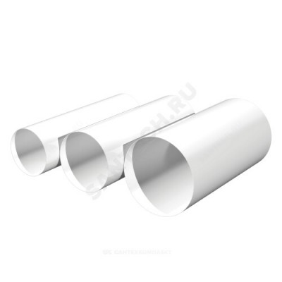 Воздуховод круглый D125 L=2000мм ПВХ Эра 12,5ВП2