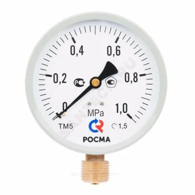 Манометр ТМ-510Р.00 (М2) радиальный Дк100мм 0-4 МПа G1/2" Росма 00000007185