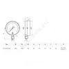 Манометр ТМ-510Р.00 (М2) радиальный Дк100мм 0-4 МПа G1/2" Росма 00000007185