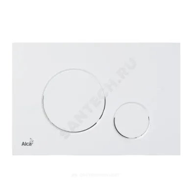 Кнопка для инсталляции белая матовая Alca Plast M676