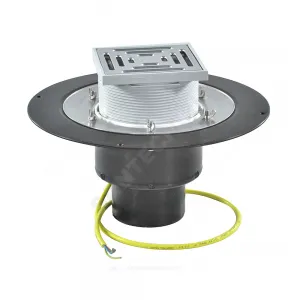 Воронка кровельная HL62.1B с вертикальным выпуском PP Дн 110 с трапом, электрообогревом, теплоизоляцией, обжимным фланцем HL HL62.1B/1 Воронка кровельная HL62.1B с вертикальным выпуском PP Дн 110 с трапом, электрообогревом, теплоизоляцией, обжимным фланцем HL HL62.1B/1