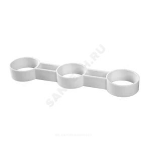 Хомут для гофрированного сифона D=40мм 3-ходовой Орио А-4031