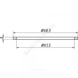Прокладка для корпуса ПВХ 32х85мм (упаковка 20 шт.) Орио П-3032