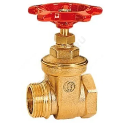 Задвижка клиновая латунь R54 Ду 32 Ру10 ВР/НР маховик Giacomini R54Y006