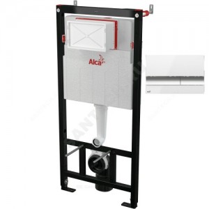 Инсталляция для подвесного унитаза с кнопкой смыва белый/хром глянец Alca Plast AM101/1120-M1720-001 Инсталляция для подвесного унитаза с кнопкой смыва белый/хром глянец Alca Plast AM101/1120-M1720-001