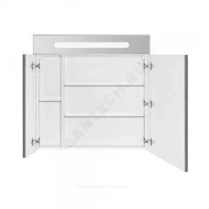 Шкаф зеркальный Victoria Nord 80 белый глянец Roca ZRU9000033