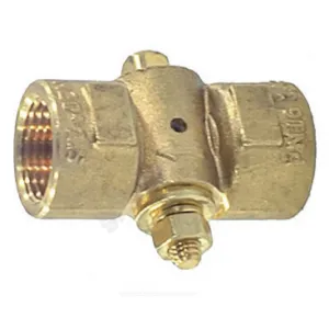 Кран для манометра 3-ходовой латунь 1062 (11б18бк) Ду 15 Ру16 ВР G1/2"-М20х1,5 без рукоятки без фланца Aquasfera 1062-01
