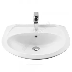 Умывальник подвесной Бриз 60 1 отверстие под смеситель по центру белый Santek 1.WH11.0.466 Умывальник подвесной Бриз 60 1 отверстие под смеситель по центру белый Santek 1.WH11.0.466