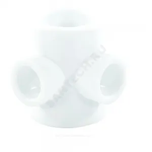 Крестовина PP-R 2-плоскостная белая Дн 32х20 внутренняя пайка VALFEX 10118232