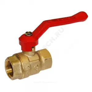 Кран шаровой латунь Крепыш 320 аналог 11б27п1 Ду 15 Ру16 ВР полнопроходной рычаг ГАЛЛОП 103196